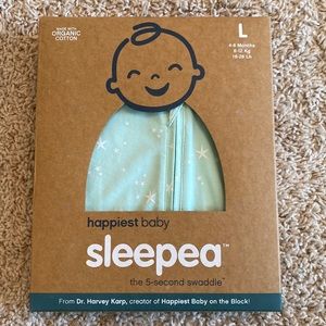 Happiest Baby sleepea swaddle - mint stars